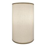 Lampshades Inc. Cylinder Hardback Lampshade, 6" Top x 6" Bottom x 10" Height, Parchment